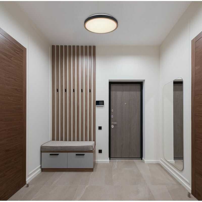 Lampa sufitowa LED do jadalnia stary mosiądz