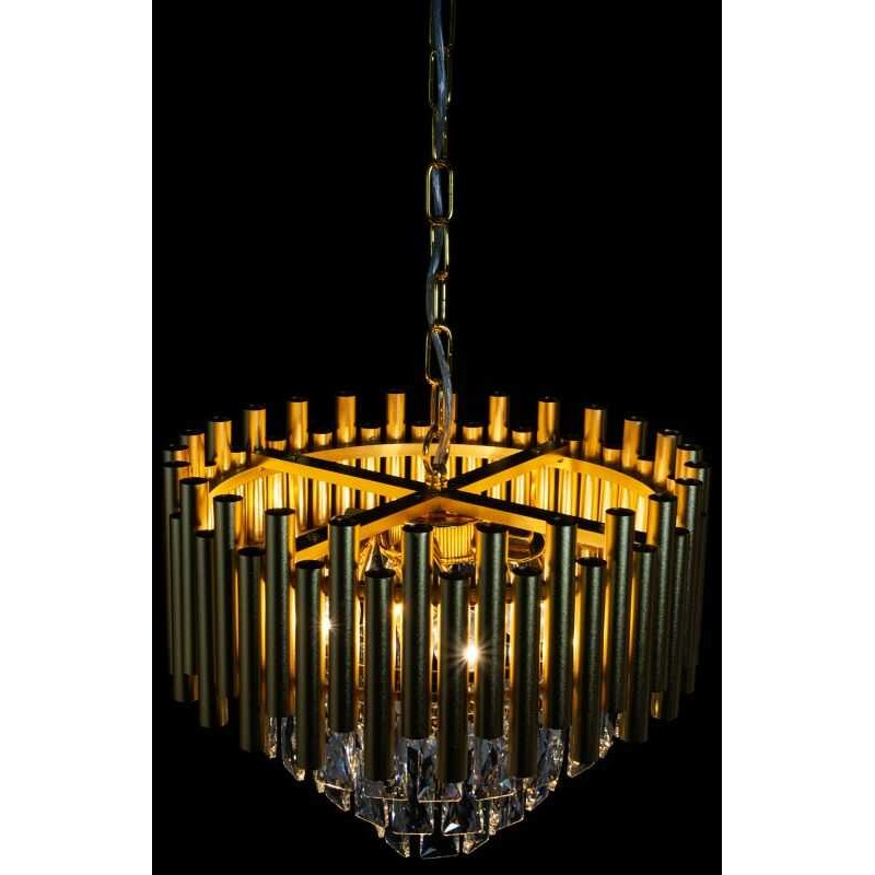 Nowoczesna Lampa wisząca złota typu harmonia do jadalni