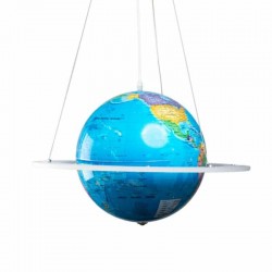 lampa wisząca led globus do pokoju dziecka