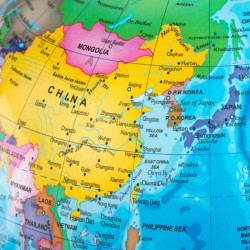 lampa wisząca globus niebieski