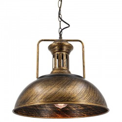 metalowa lampa wisząca w stylu loft złoto czarna metalowa lampa wisząca w stylu loft złoto czarna