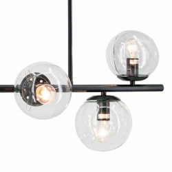 klosze lampy sufitowej wiszącej czarnej