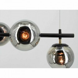 Lampa sufitowa wisząca do salonu czarna