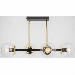 Lampa sufitowa do salonu czarno-złota