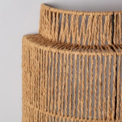 lampa na ścianę z rattanu