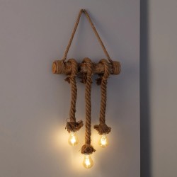 Girlanda świetlna LED na trzy żarówki ze sznurków