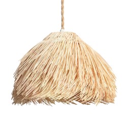 Lampa wisząca naturalna z rattanu