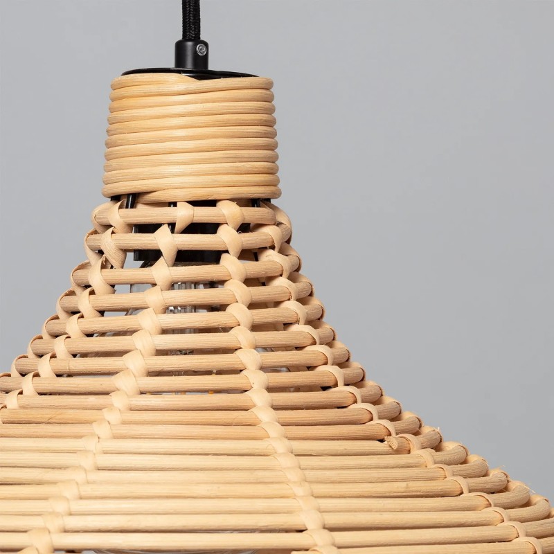 lampa do naturalnego wystroju pleciona