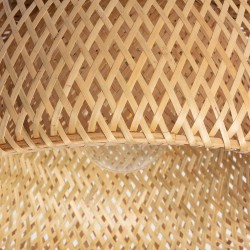 plafon z plecionego bambusa w stylu skandynawskim plafon z plecionego bambusa w stylu skandynawskim