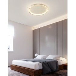 plafon sufitowy led okrągły biały złoty