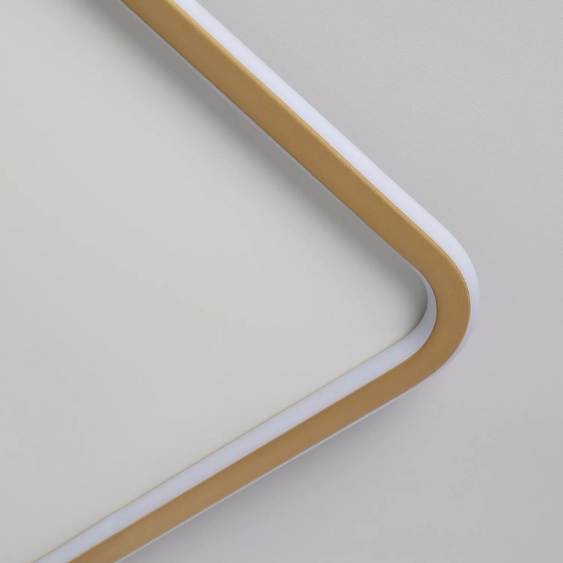 plafon led kwadratowy złoty nowoczesny design