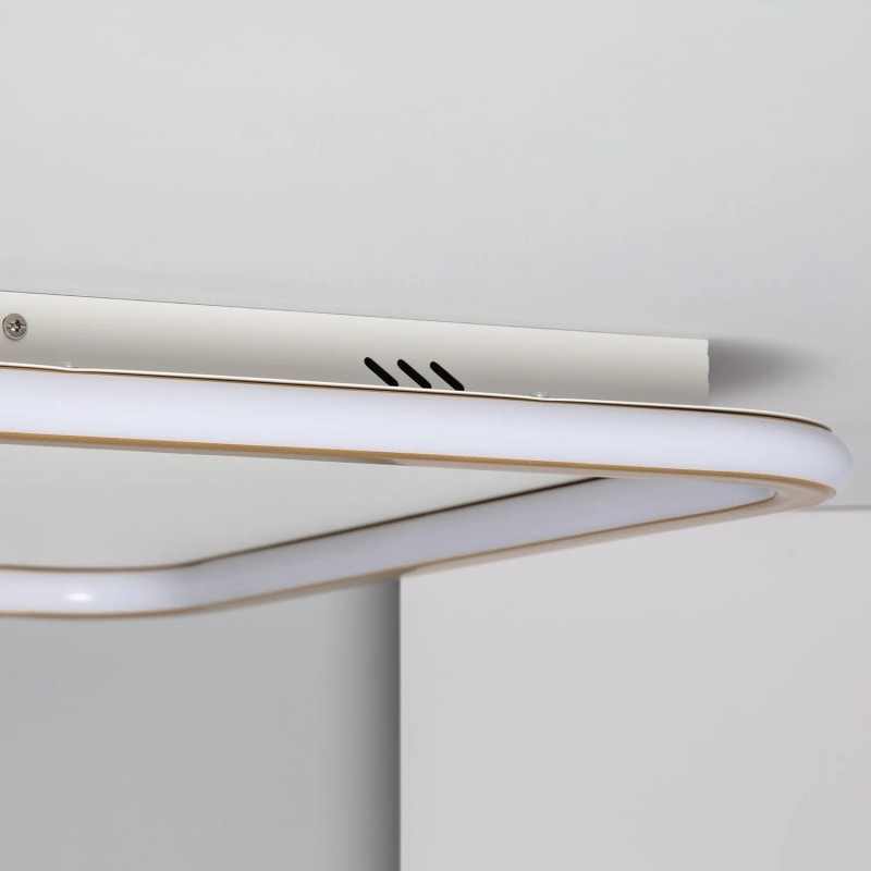 plafon led biały złoty ze zmiennym światłem