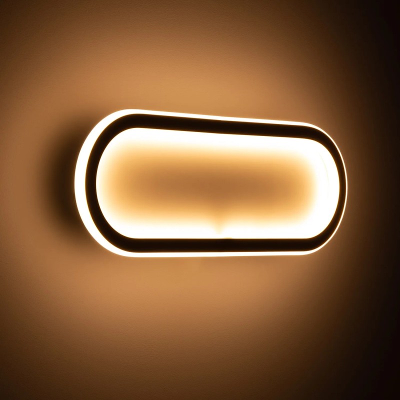 plafon led owalny długi złoty nowoczesny