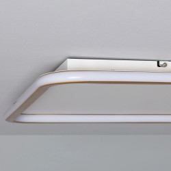 nowoczesna lampa sufitowa plafon led złoty  biały duży rozmiar