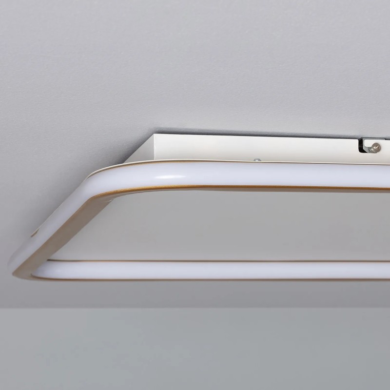 nowoczesna lampa sufitowa plafon led złoty  biały duży rozmiar