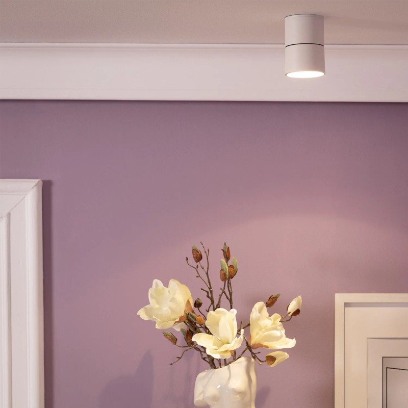 nowoczesna lampa punktowa spot biała ze zmienną barwą światła według potrzeb