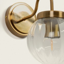 Kinkiet ścienny złoty klasyczny Simone do łazienki %separator% %shop-name%