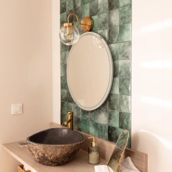 Kinkiet ścienny złoty klasyczny Simone do łazienki