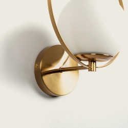 Klinkiet złoty Florencja zamontowany kloszem do góry