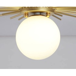 Lampa sufitowa złota glamour