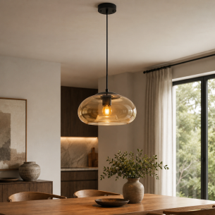lampa szkło miodowe