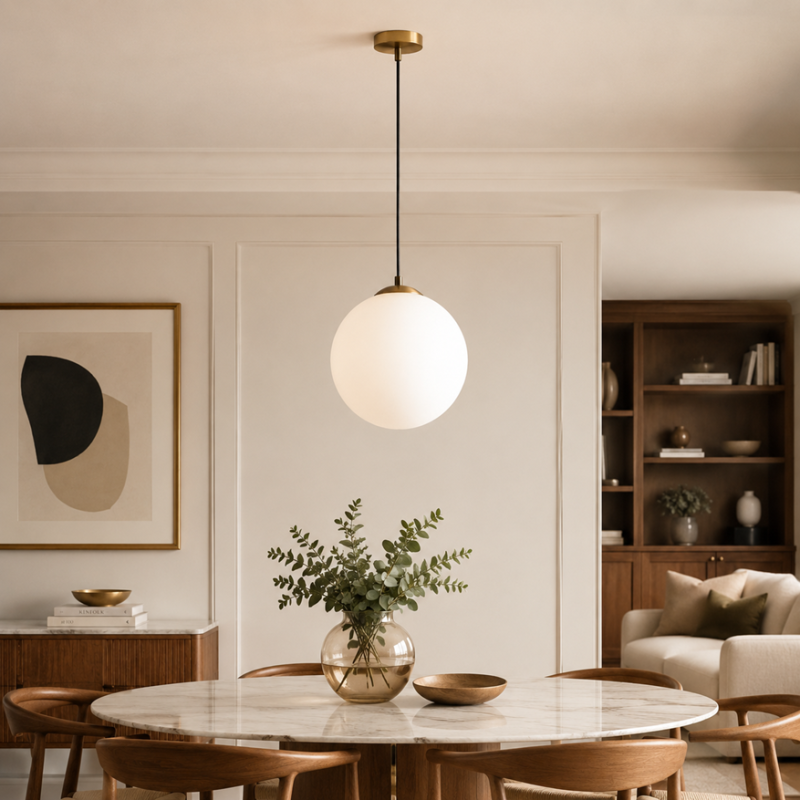 lampa kula złota wisząca lampa kula złota wisząca