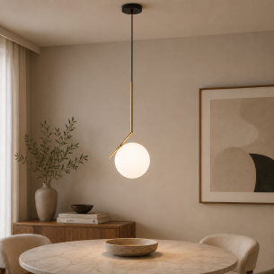 lampa kula mleczna złota