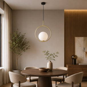 lampa kula mleczna złota rossi