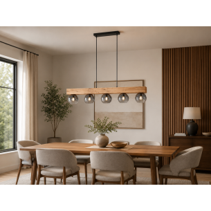 lampa nad stół 5 kloszy