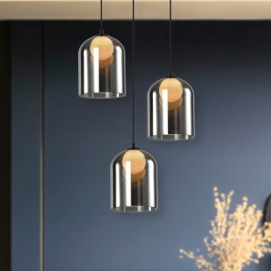 lampa wisząca dymiony klosz lampa wisząca dymiony klosz