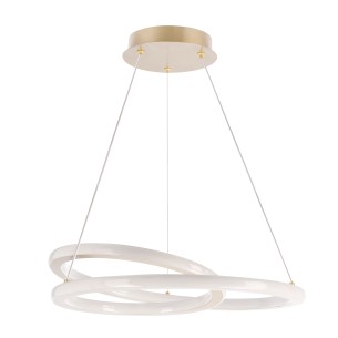złota lampa wisząca dwa pierścienie EDEN złota lampa wisząca dwa pierścienie EDEN