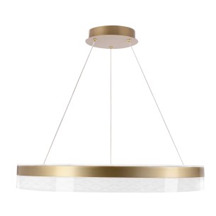 lampa złota led kryształki