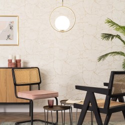 Świecąca Lampa Wisząca Złota Mleczna Kula Rossi biura