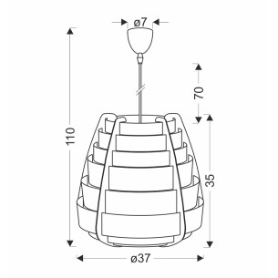 beżowa lampa nad stół NAGOJA beżowa lampa nad stół NAGOJA