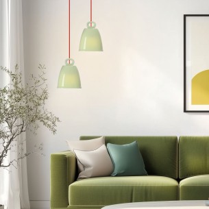 zielona lampa wisząca SEWILLA 15 cm