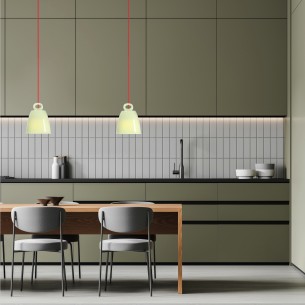 pastelowa zielona lampa wisząca