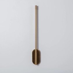 Kinkiet Ścienny Liniowy Złoty LED 8W  Farga 3000K do sypialni