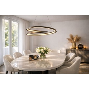 lampa wisząca LED CALLAS czarna 60 cm