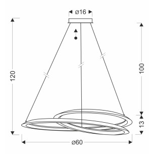 lampa wisząca okrągła CALLAS do jadalni