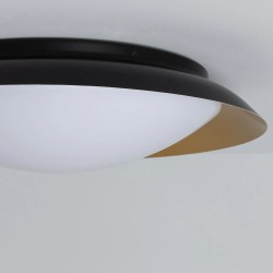Plafon LED sufitowy Czarno złoty Okrągły Costa 50cm