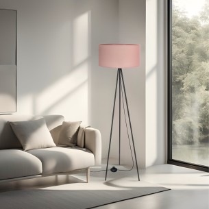 lampa podłogowa trójnóg wrzosowa