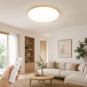 lampa sufitowa LED 59 cm z pilotem