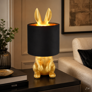 złota lampka nocna królik RABBIT
