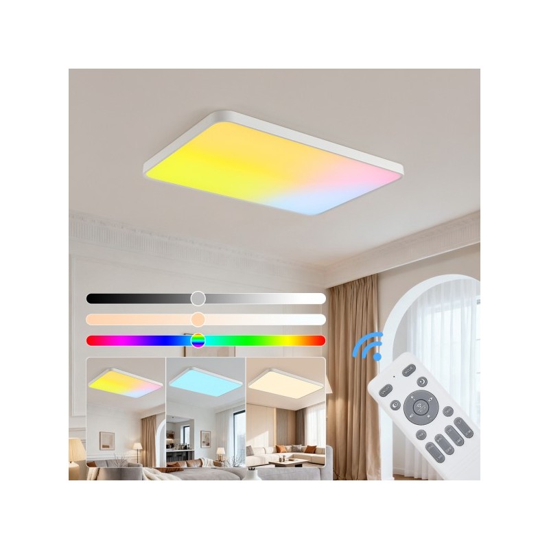 lampa sufitowa LED RGBIC efekt nieba lampa sufitowa LED RGBIC efekt nieba