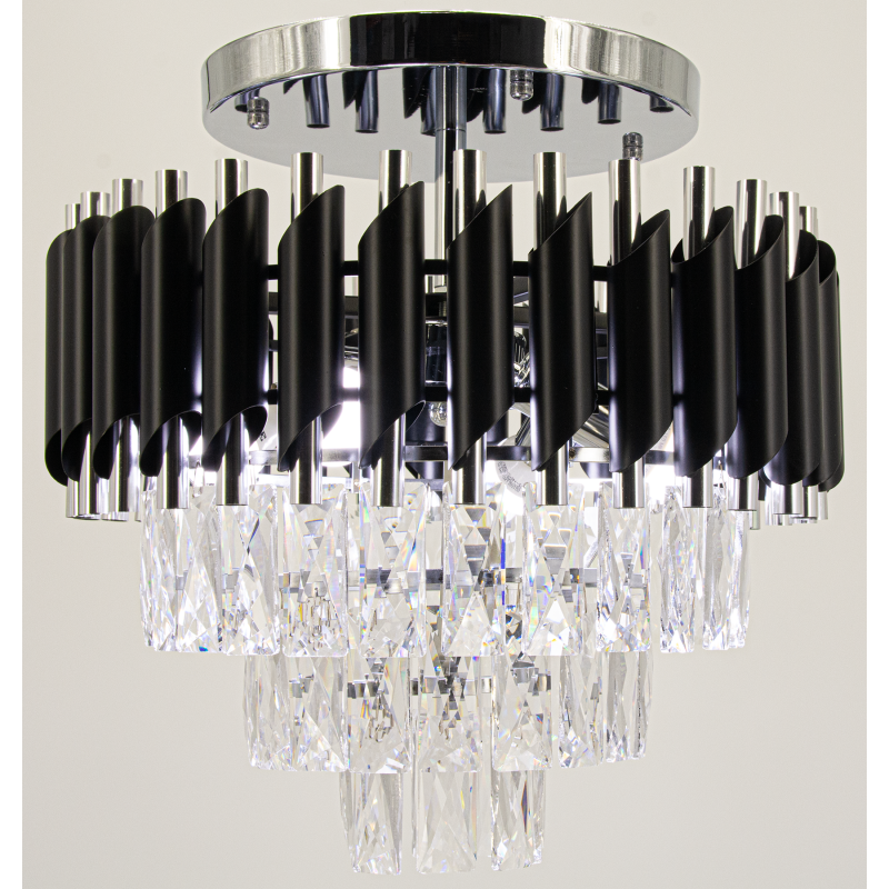 luksusowa lampa kryształowa czarna luksusowa lampa kryształowa czarna