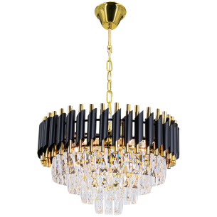czarno złota lampa TOLEDO 48 cm