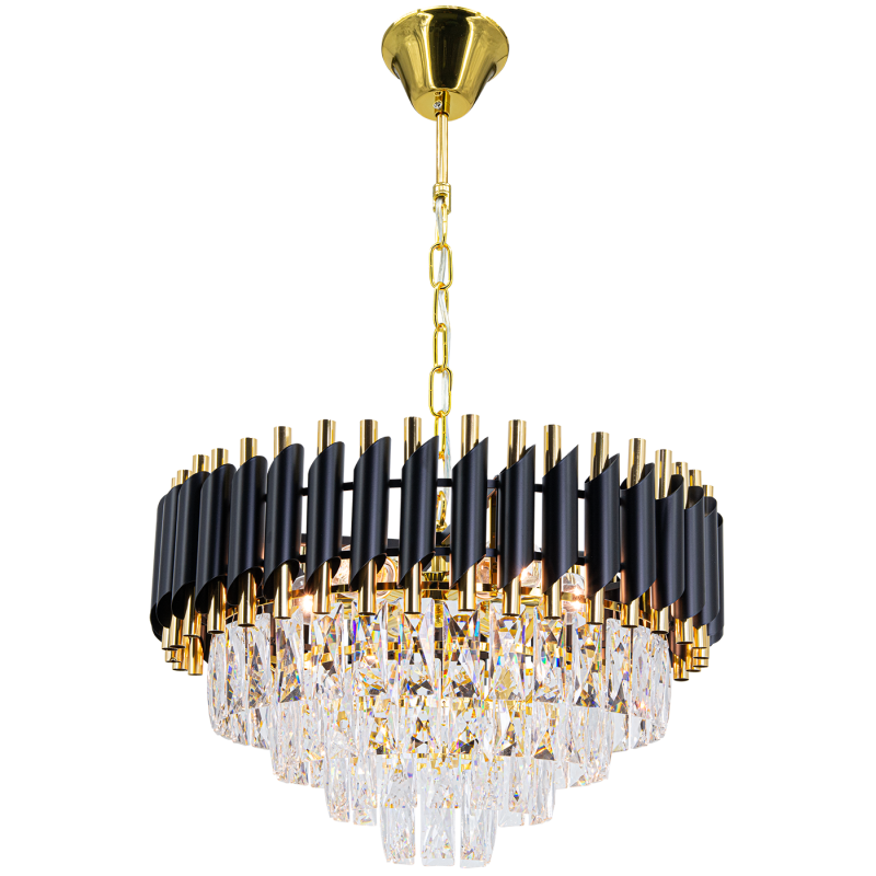czarno złota lampa TOLEDO 48 cm
