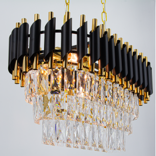 czarno złota lampa glamour 60 cm czarno złota lampa glamour 60 cm