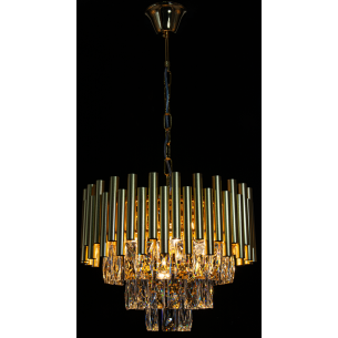 lampa BARI metal kryształ złota