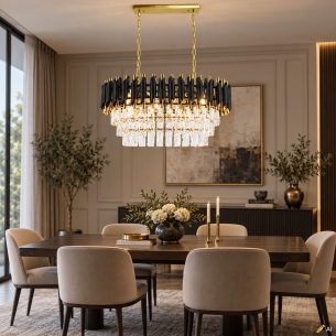 podłużna lampa kryształowa TOLEDO 60 cm podłużna lampa kryształowa TOLEDO 60 cm